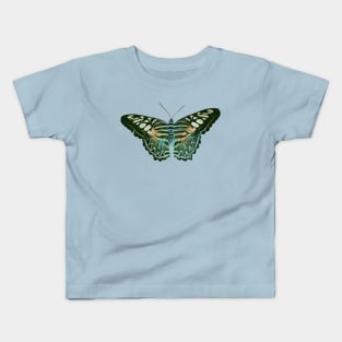 Butterfly Majestic Blue and Orange Kids T-Shirt